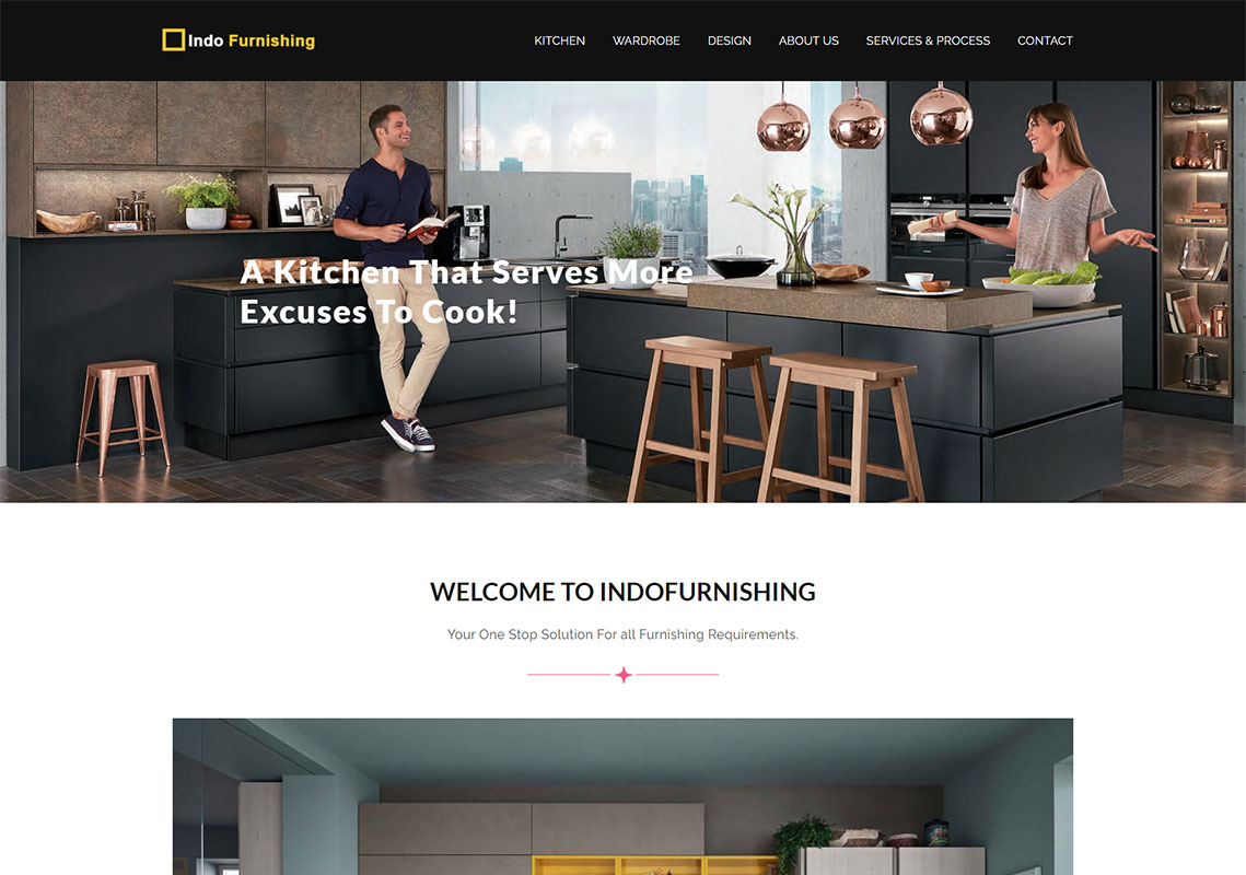 Indo Furnishing Website Design Project