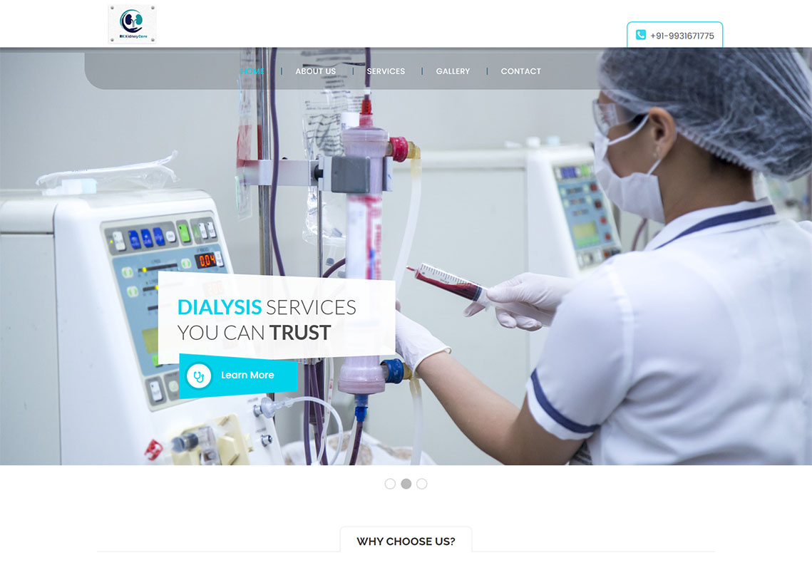 RK Kidney Care Website Design Project